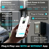 EVIQO NACS Level 2 EV Charger, 40A (9.6kW), 240V, NEMA 14-50 Plug In, for Tesla EVs